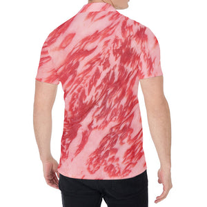 Wagyu Beef Meat Print Men's Shirt