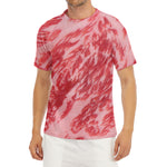 Wagyu Beef Meat Print Men's Short Sleeve Rash Guard