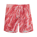 Wagyu Beef Meat Print Men's Athletic Shorts
