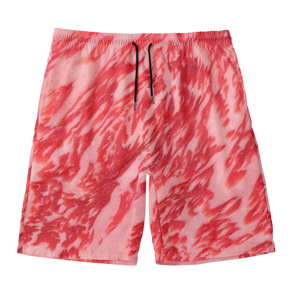 Wagyu Beef Meat Print Men's Swim Trunks