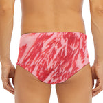 Wagyu Beef Meat Print Men's Triangle Swim Briefs