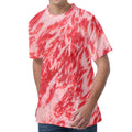 Wagyu Beef Meat Print Men's Velvet T-Shirt