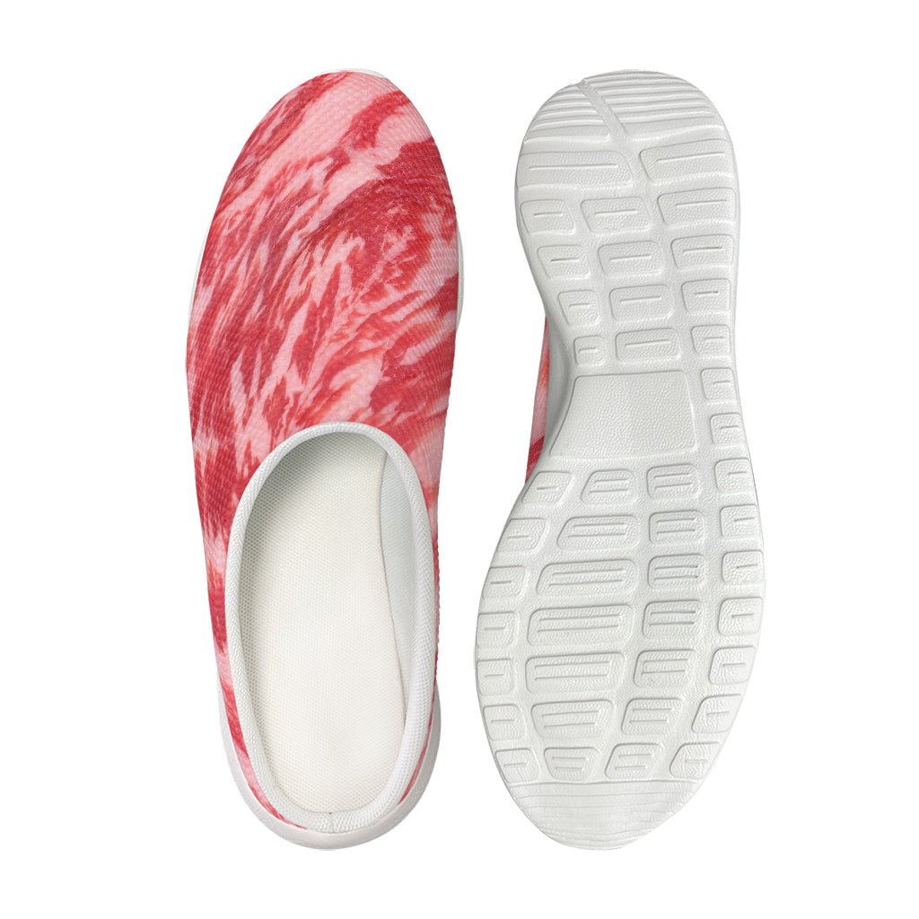 Wagyu Beef Meat Print Mesh Casual Shoes