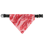 Wagyu Beef Meat Print Over The Collar Dog Bandana