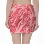 Wagyu Beef Meat Print Pencil Mini Skirt