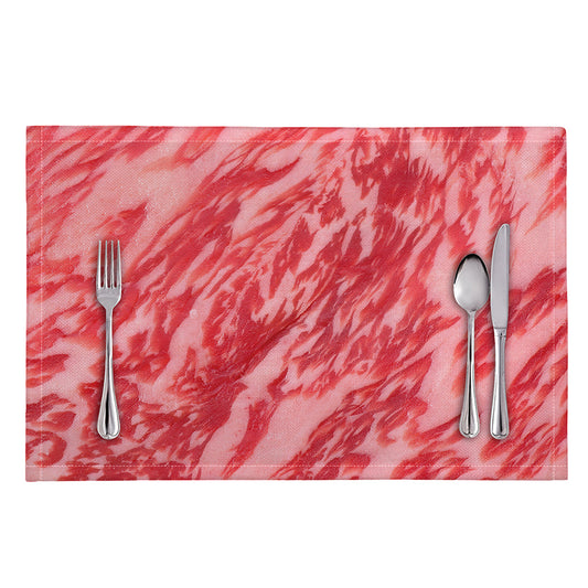 Wagyu Beef Meat Print Placemat