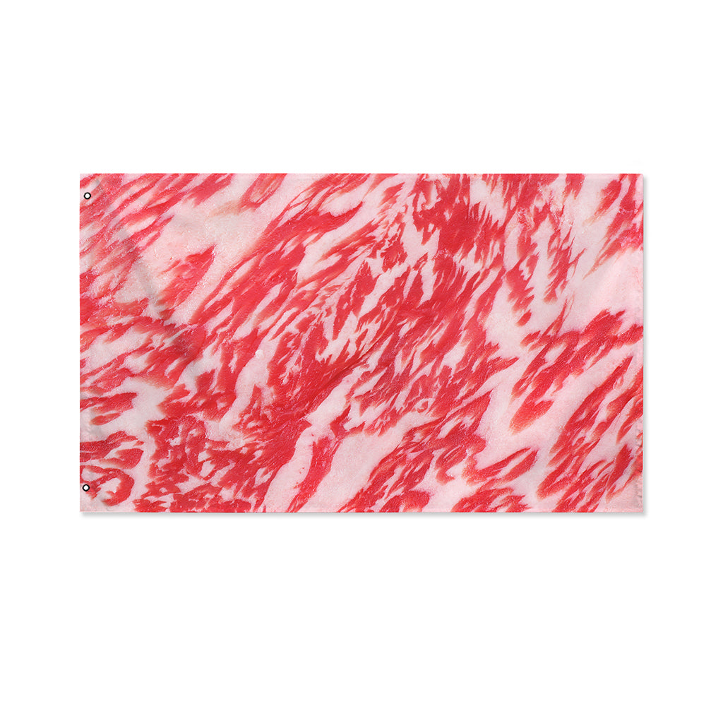 Wagyu Beef Meat Print Polyester Flag
