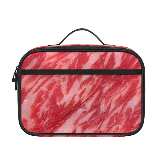 Wagyu Beef Meat Print Portable Lunch Bag