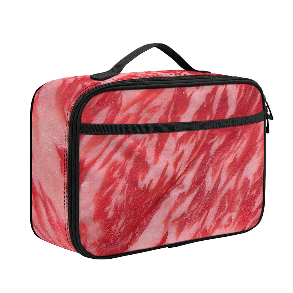 Wagyu Beef Meat Print Portable Lunch Bag