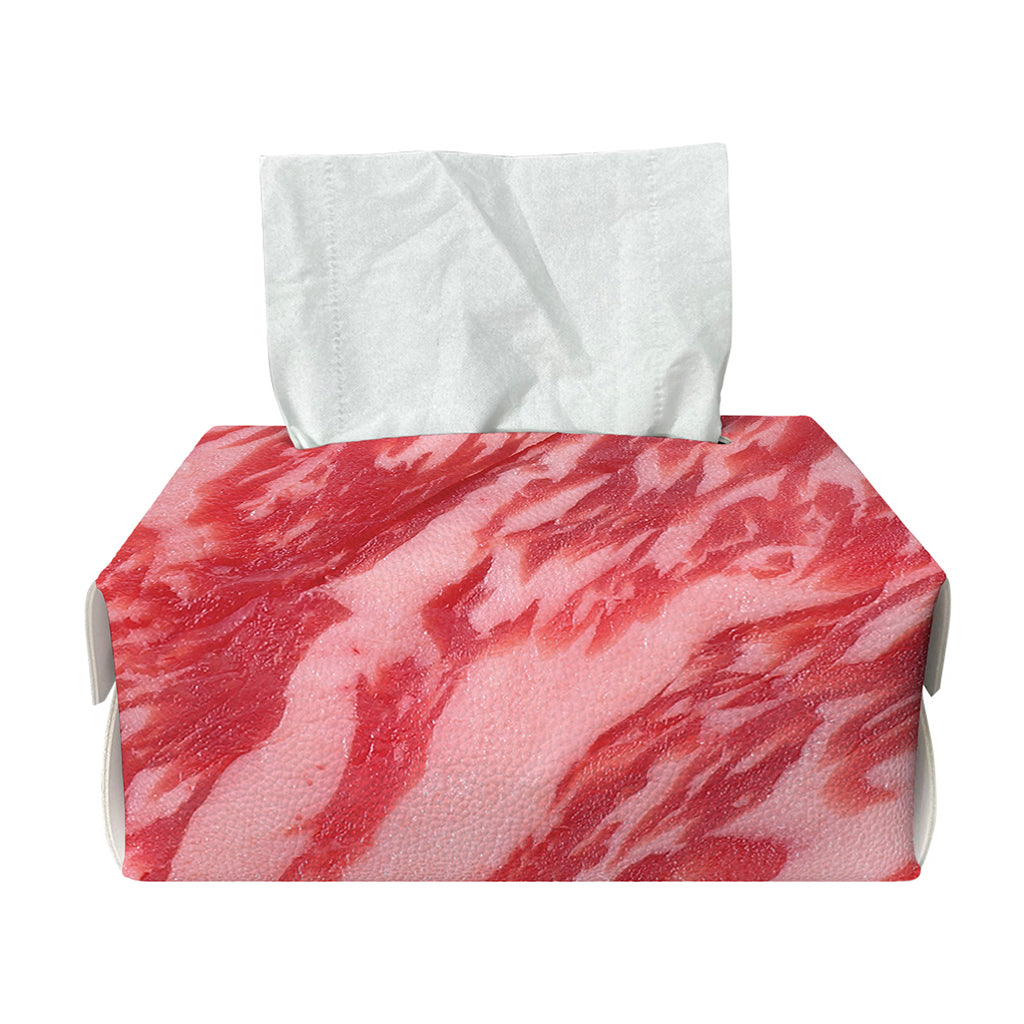 Wagyu Beef Meat Print Rectangle Tissue Box Cover