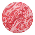 Wagyu Beef Meat Print Round Blanket