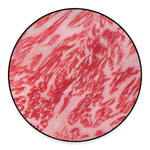 Wagyu Beef Meat Print Round Floor Mat
