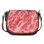Wagyu Beef Meat Print Saddle Bag