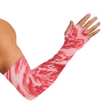 Wagyu Beef Meat Print Sun Protection Arm Sleeves