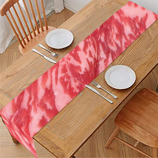 Wagyu Beef Meat Print Table Runner