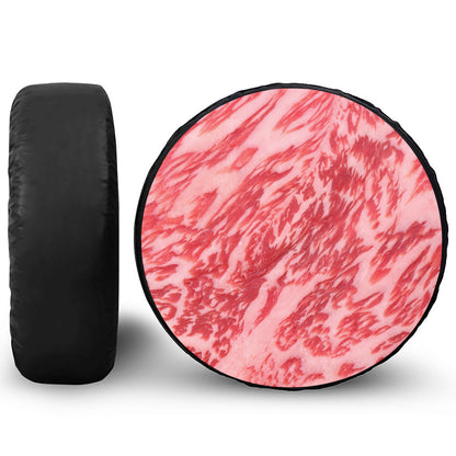 Wagyu Beef Meat Print Tire Cover