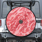 Wagyu Beef Meat Print Tire Cover With Camera Hole