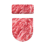 Wagyu Beef Meat Print Toilet Lid And Tank Cover Set