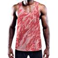 Wagyu Beef Meat Print Men's Workout Tank Top