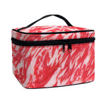 Wagyu Beef Meat Print Travel Makeup Bag