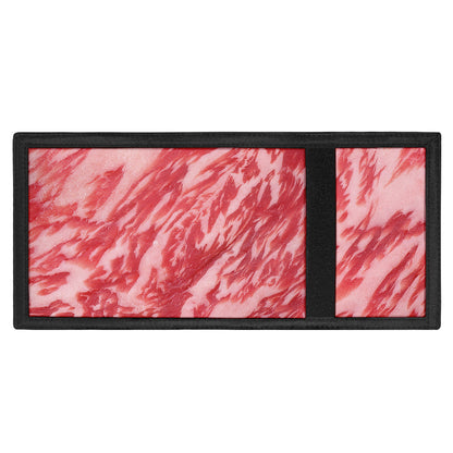 Wagyu Beef Meat Print Trifold Wallet