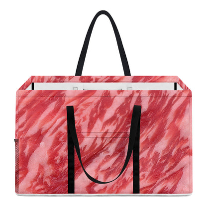 Wagyu Beef Meat Print Utility Tote Bag