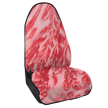 Wagyu Beef Meat Print Waterproof Car Seat Cover