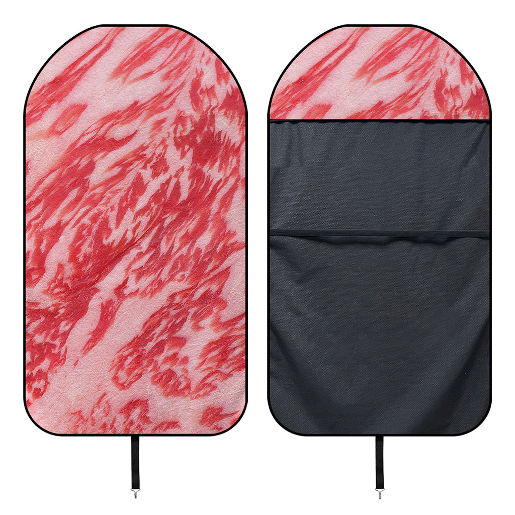 Wagyu Beef Meat Print Waterproof Car Seat Cover