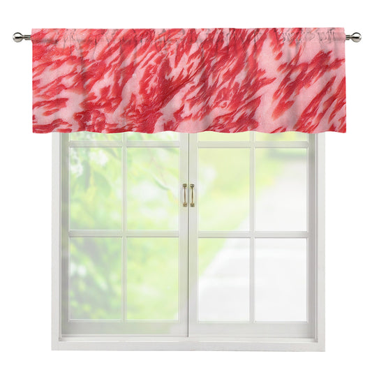 Wagyu Beef Meat Print Window Valance