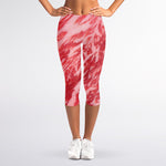 Wagyu Beef Meat Print Women's Capri Leggings