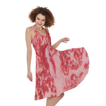 Wagyu Beef Meat Print Women's Sleeveless Dress
