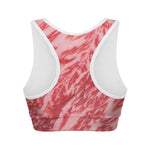 Wagyu Beef Meat Print Women's Sports Bra
