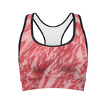 Wagyu Beef Meat Print Women's Sports Bra