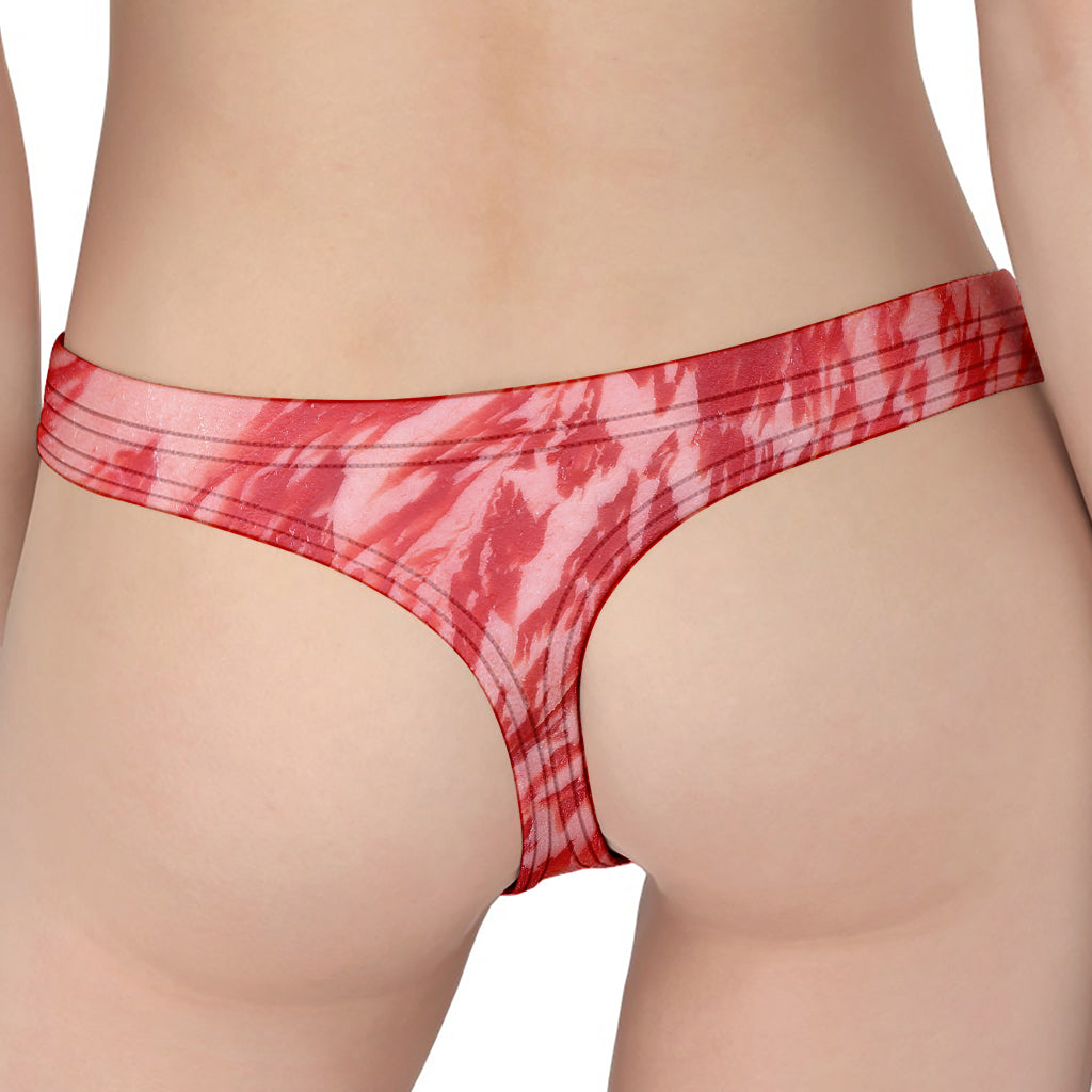 Wagyu Beef Meat Print Women's Thong