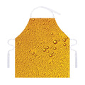 Water Drops On Beer Print Adjustable Apron