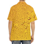 Water Drops On Beer Print Aloha Shirt