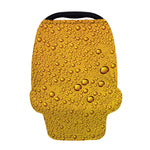 Water Drops On Beer Print Baby Seat Cover