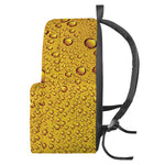 Water Drops On Beer Print Backpack