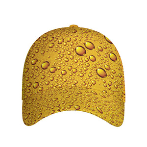 Water Drops On Beer Print Baseball Cap