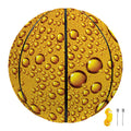 Water Drops On Beer Print Basketball