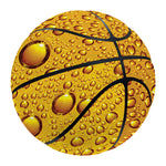 Water Drops On Beer Print Basketball