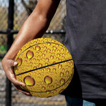 Water Drops On Beer Print Basketball