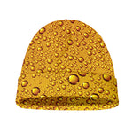 Water Drops On Beer Print Beanie