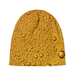 Water Drops On Beer Print Beanie