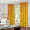 Water Drops On Beer Print Blackout Grommet Curtains