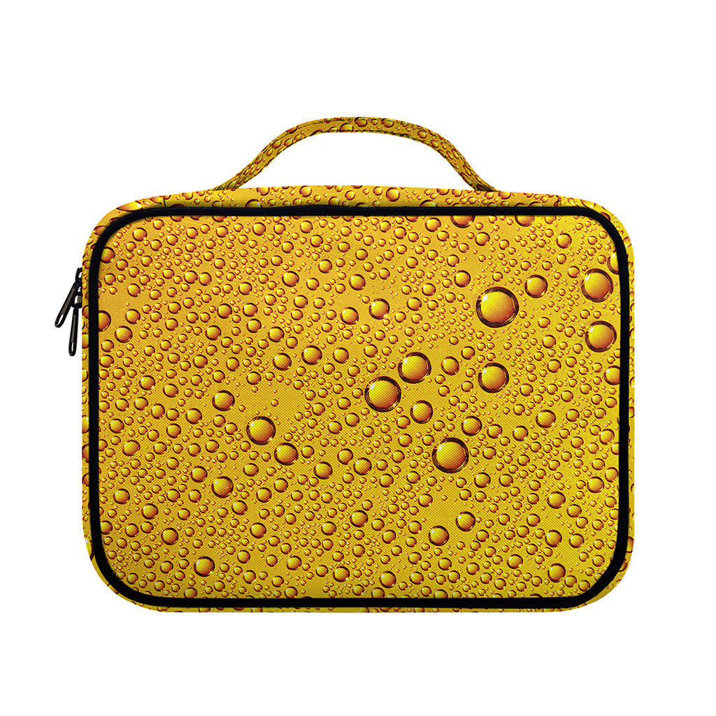 Water Drops On Beer Print Briefcase Bible Bag