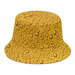 Water Drops On Beer Print Bucket Hat