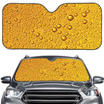 Water Drops On Beer Print Car Windshield Sun Shade