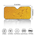 Water Drops On Beer Print Car Windshield Sun Shade