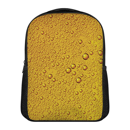 Water Drops On Beer Print Casual Backpack